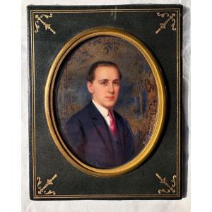 RUDOLF IPOLD, PORTRAIT D'UN GENTLEMAN, MINIATURE