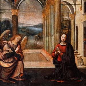 Umbrian School, Circa 1520,  Annunciation