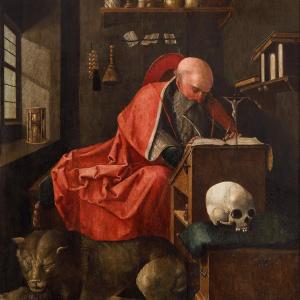 MAÎTRE DE L'ADORATION DE LILLE, ATTRIBUÉ À, SAINT JEROME