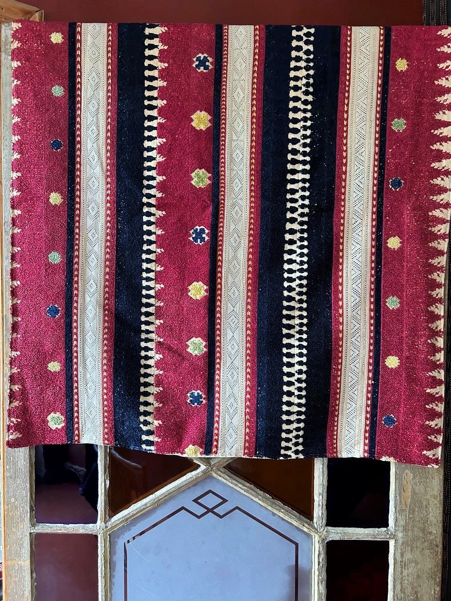 Rare Sale Embroidery - Morocco Circa 1880-1920-photo-6
