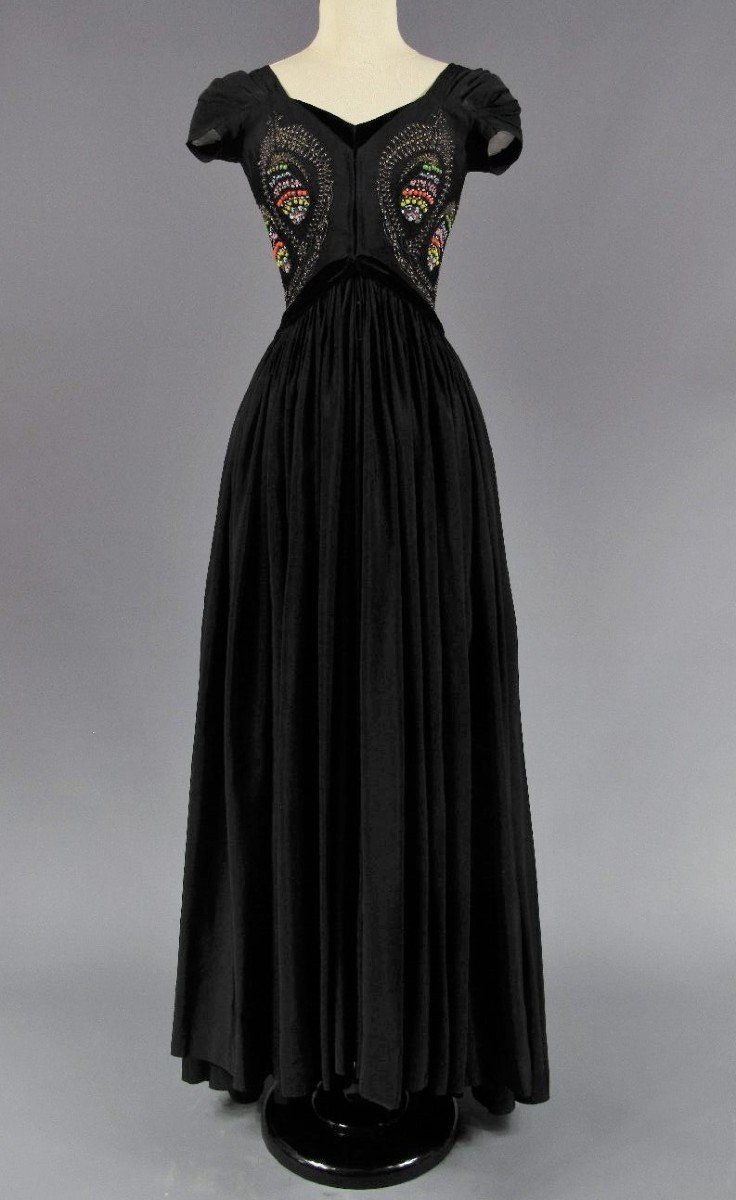 Robe De Grand Soir De Madame Grès Haute Couture -automne Hiver 1953-photo-3