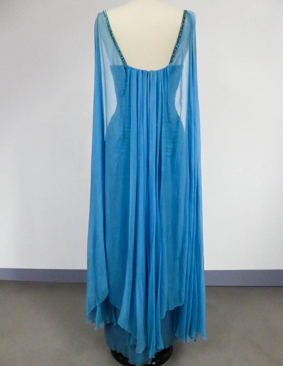 Carven Haute Couture Evening Dress Numbered 11150 Circa 1960/1970-photo-5