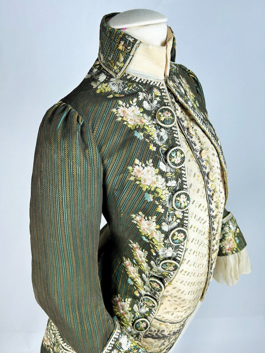 Court Coat And Vest Louis XVI Period, Modified And Feminized Around 1880 -photo-1