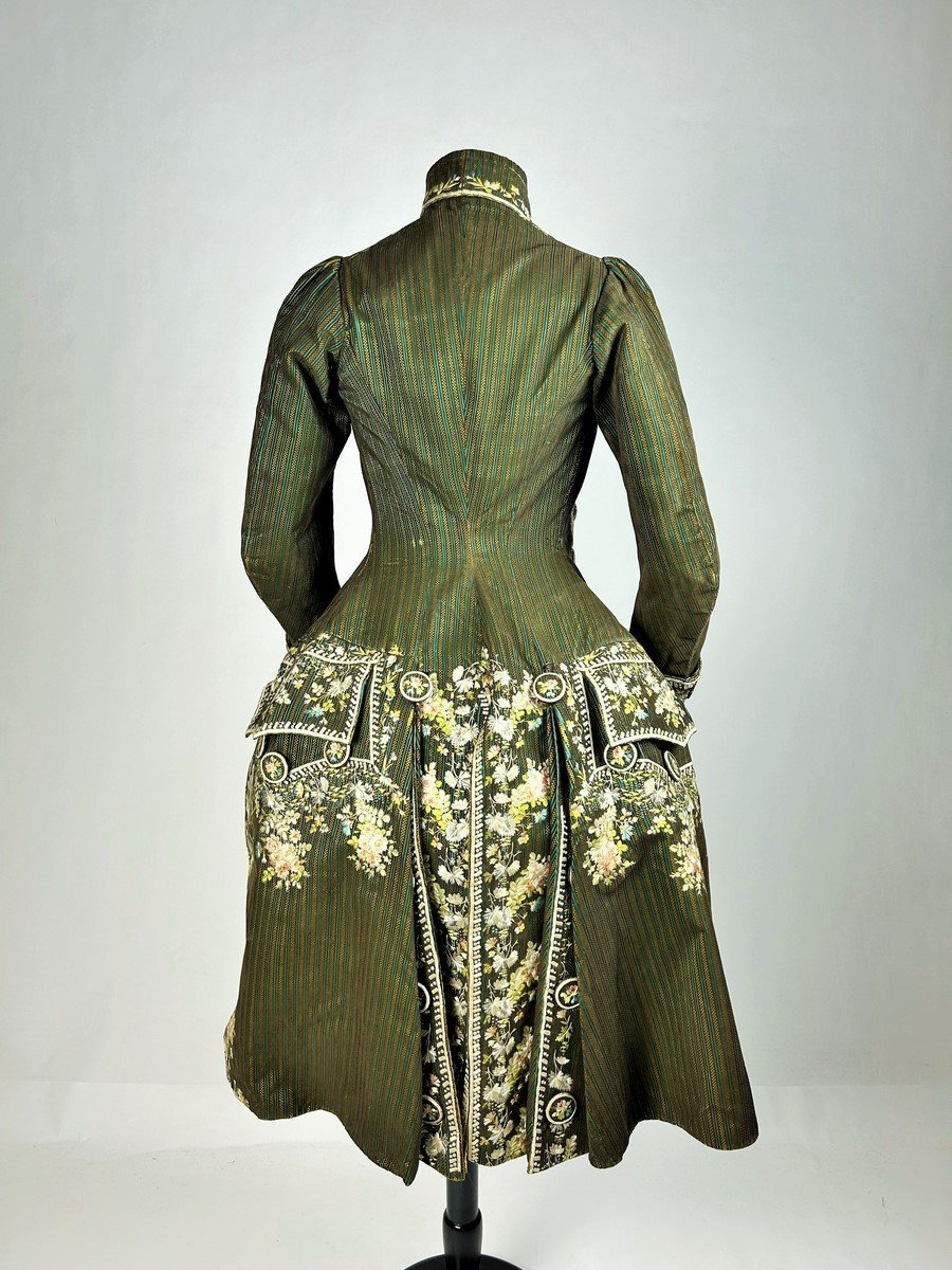 Court Coat And Vest Louis XVI Period, Modified And Feminized Around 1880 -photo-6