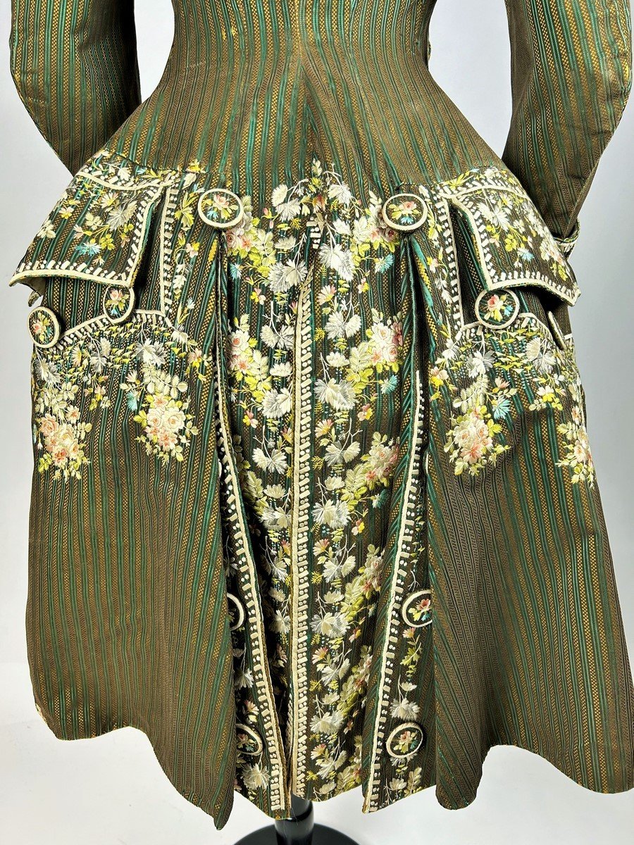 Court Coat And Vest Louis XVI Period, Modified And Feminized Around 1880 -photo-7