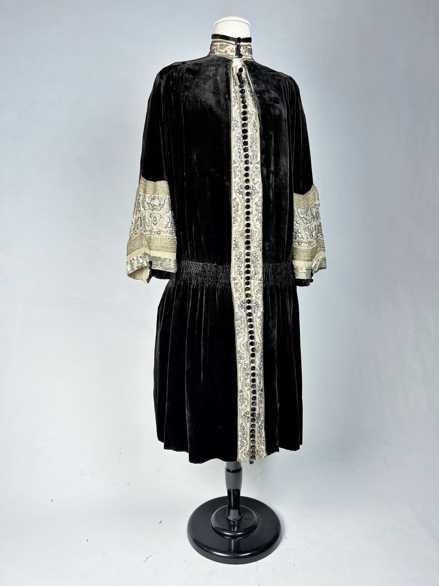 Frock Coat Dress By Jean-charles Worth Haute Couture - Paris Circa 1923-photo-2