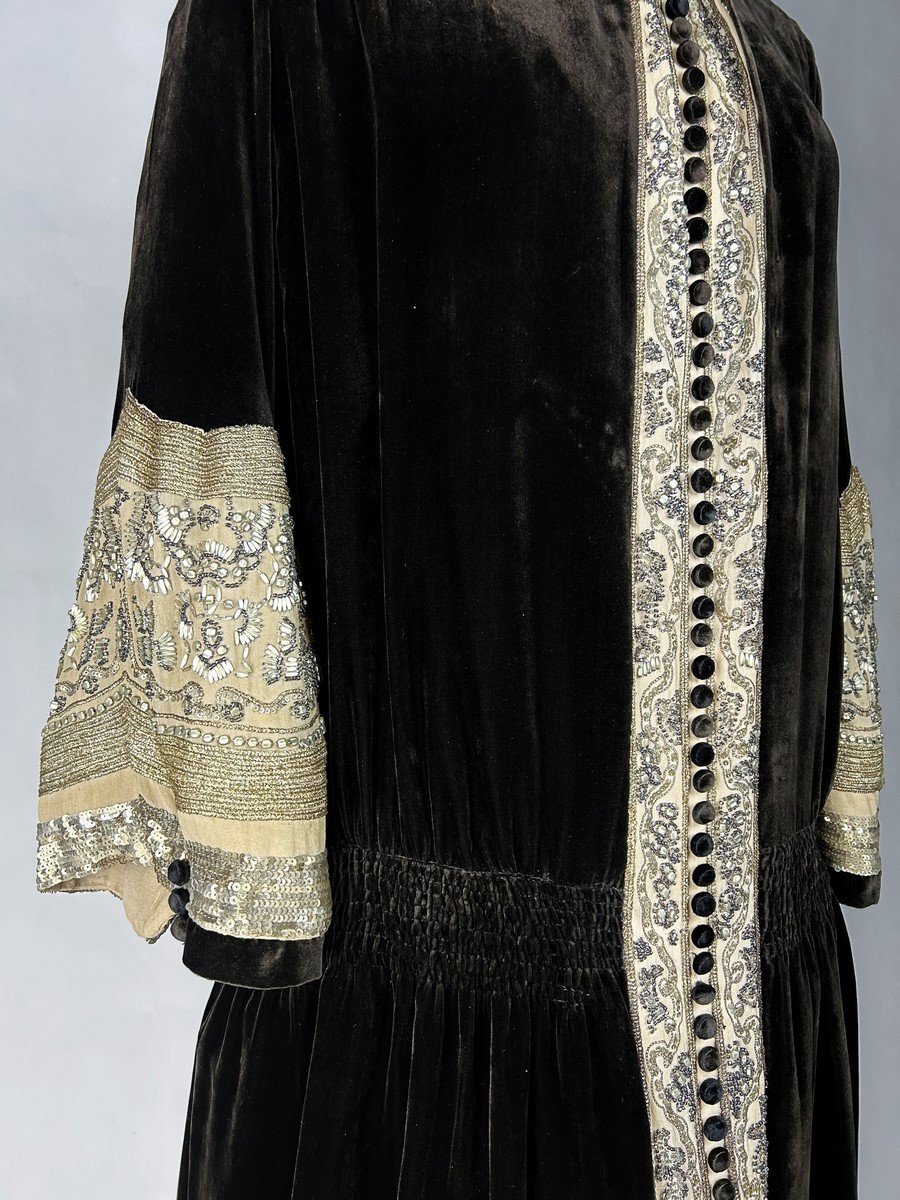 Frock Coat Dress By Jean-charles Worth Haute Couture - Paris Circa 1923-photo-4