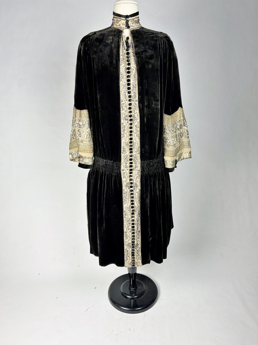 Frock Coat Dress By Jean-charles Worth Haute Couture - Paris Circa 1923-photo-1