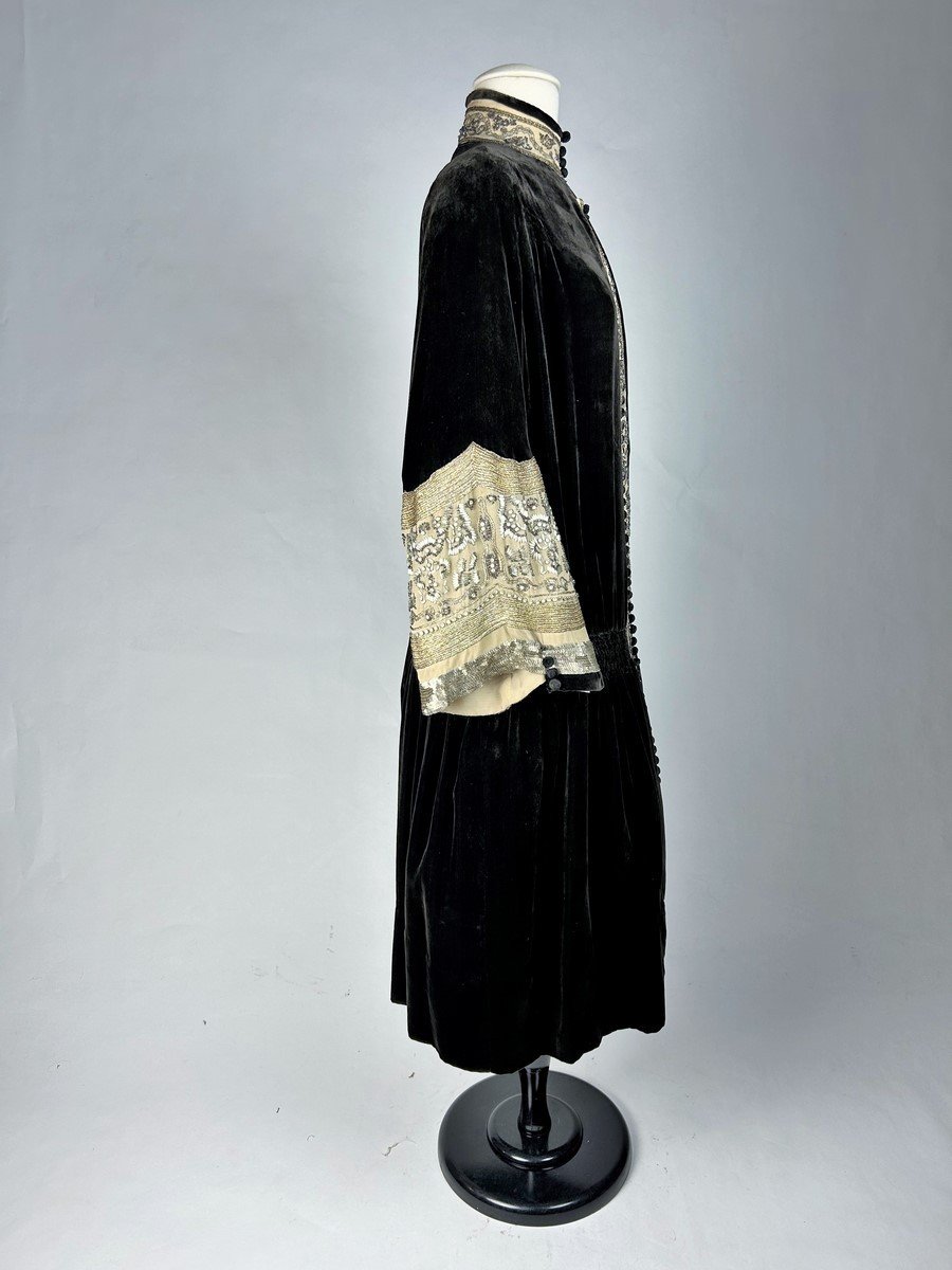 Frock Coat Dress By Jean-charles Worth Haute Couture - Paris Circa 1923-photo-2