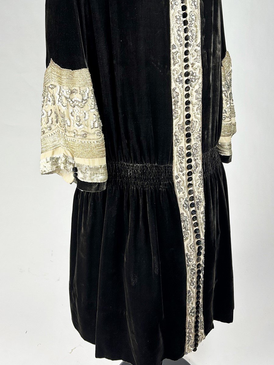 Frock Coat Dress By Jean-charles Worth Haute Couture - Paris Circa 1923-photo-5