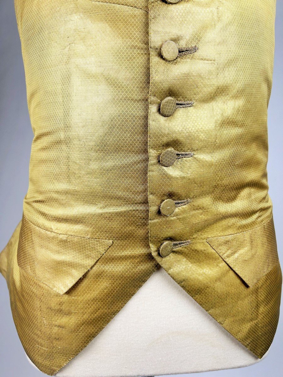 Gilet En Drap Lamé Or – France Période Louis XV Circa 1770-photo-4