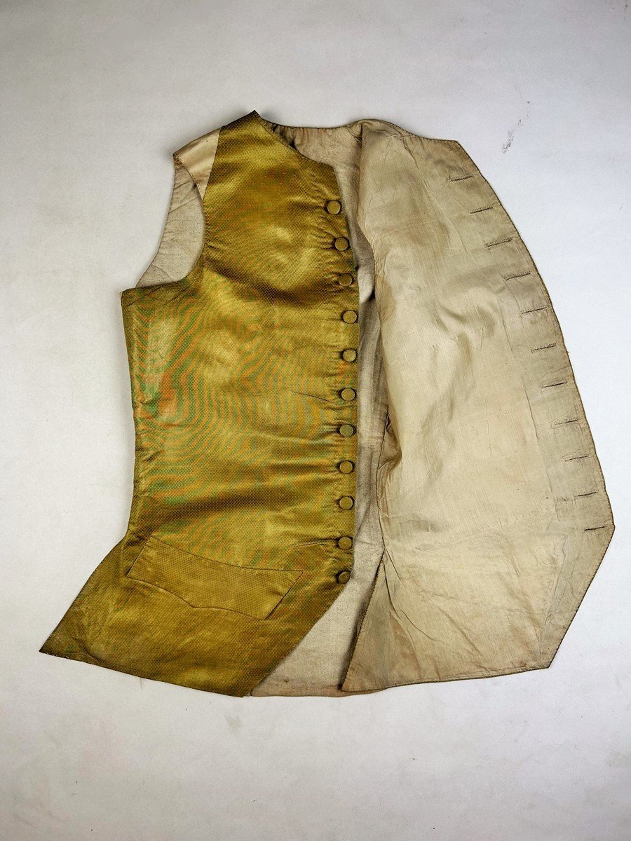 Gilet En Drap Lamé Or – France Période Louis XV Circa 1770-photo-7