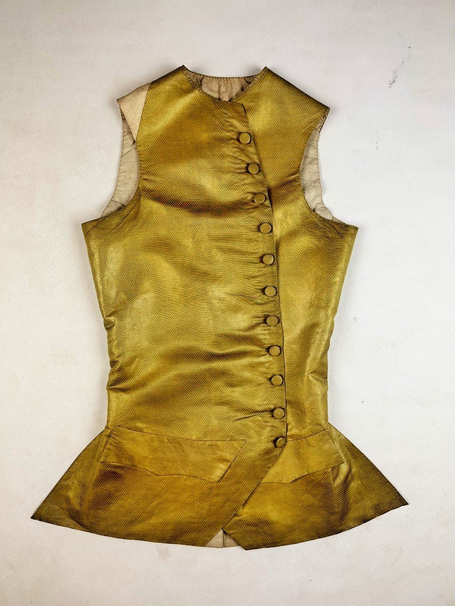 Gilet En Drap Lamé Or – France Période Louis XV Circa 1770-photo-8