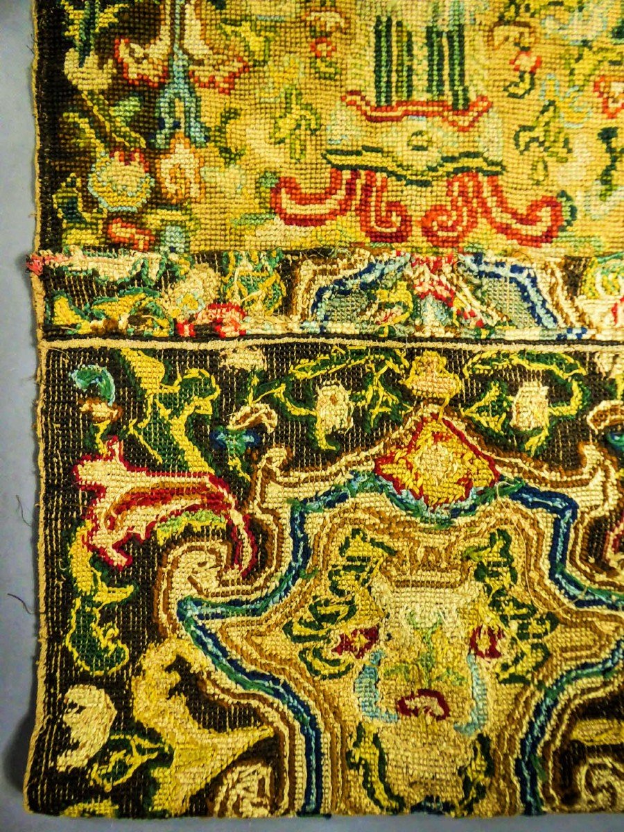 Needlepoint Tapestry - Louis XIV Period Late 17th Century-photo-8