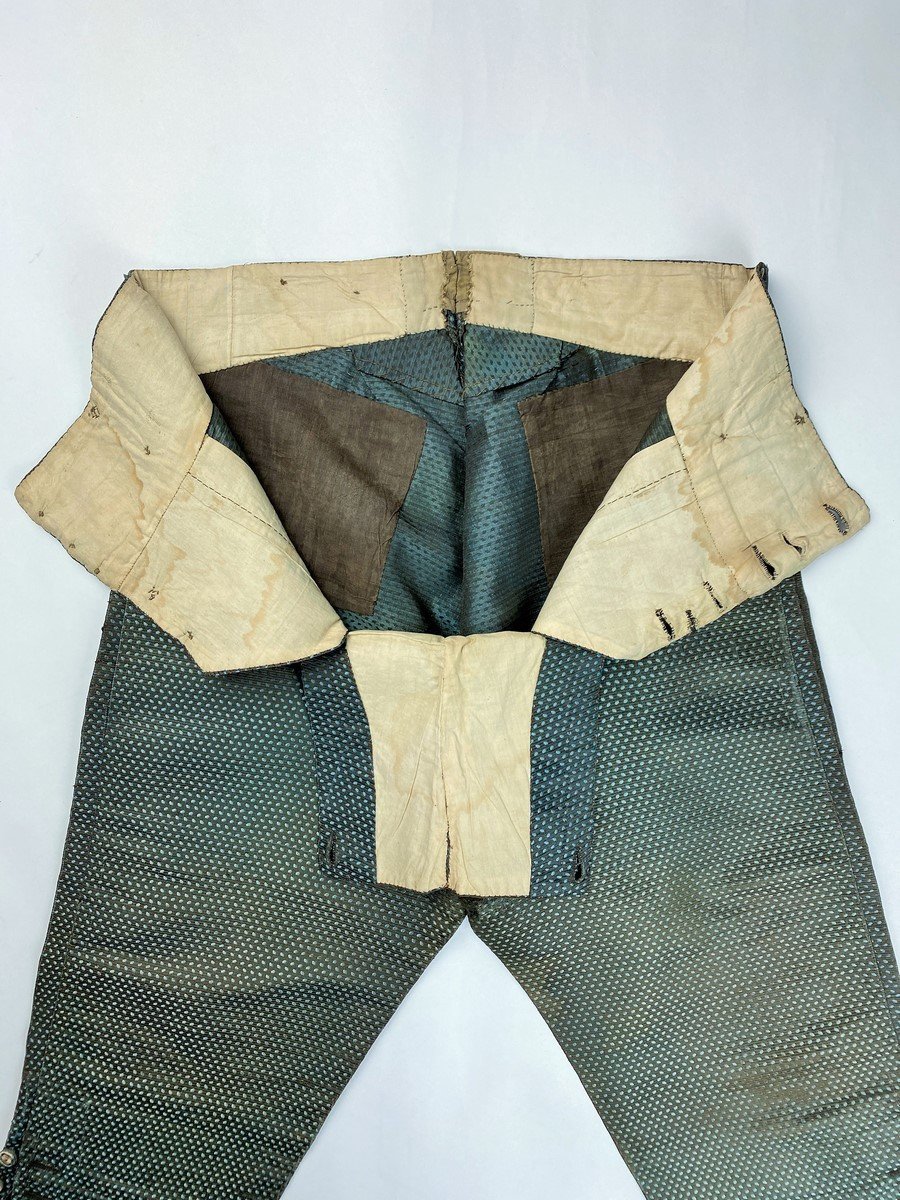 Miniature Gentleman's Breeches In Lampas - France Louis XVI Period Circa 1780-photo-5