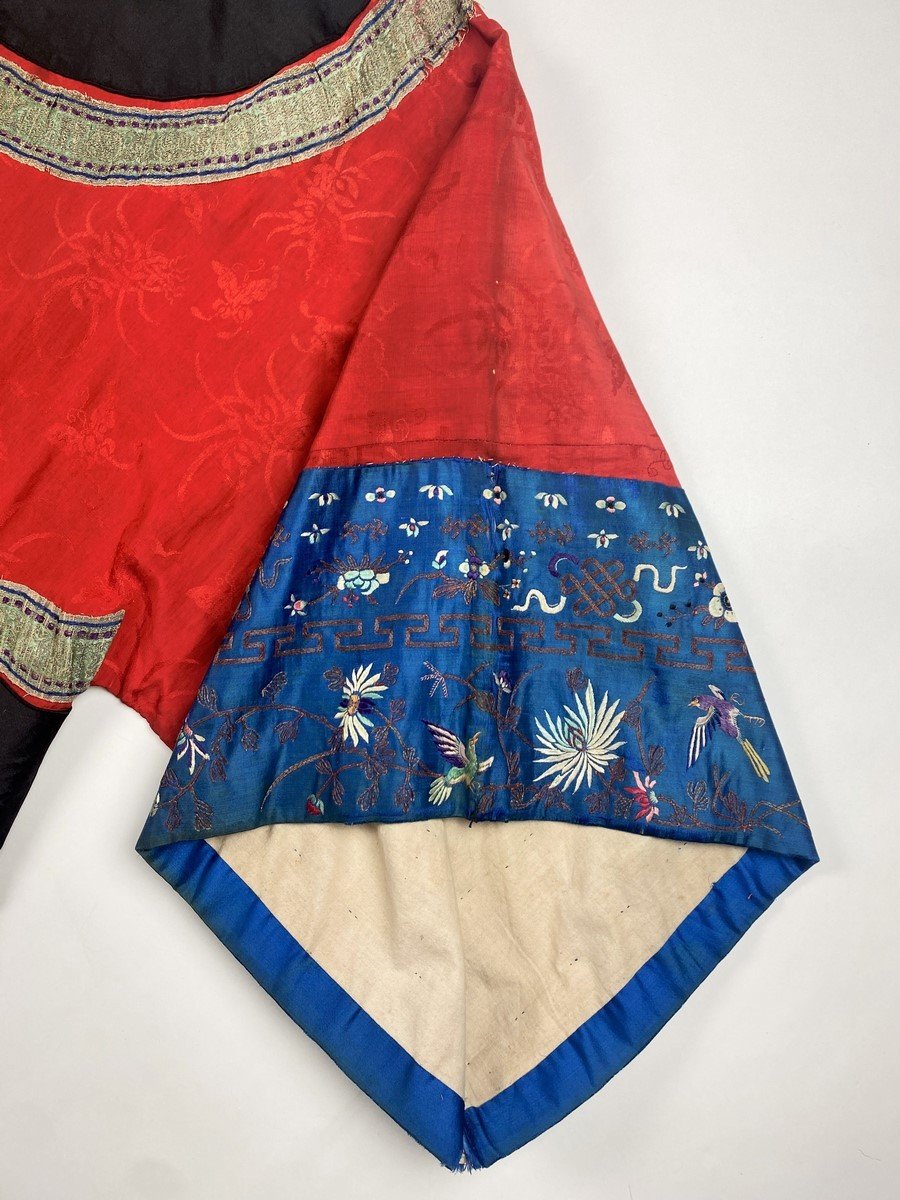 Han Woman's Tunic In Embroidered Damask And Satin - Late Qing Period - China Circa 1900-1910-photo-7