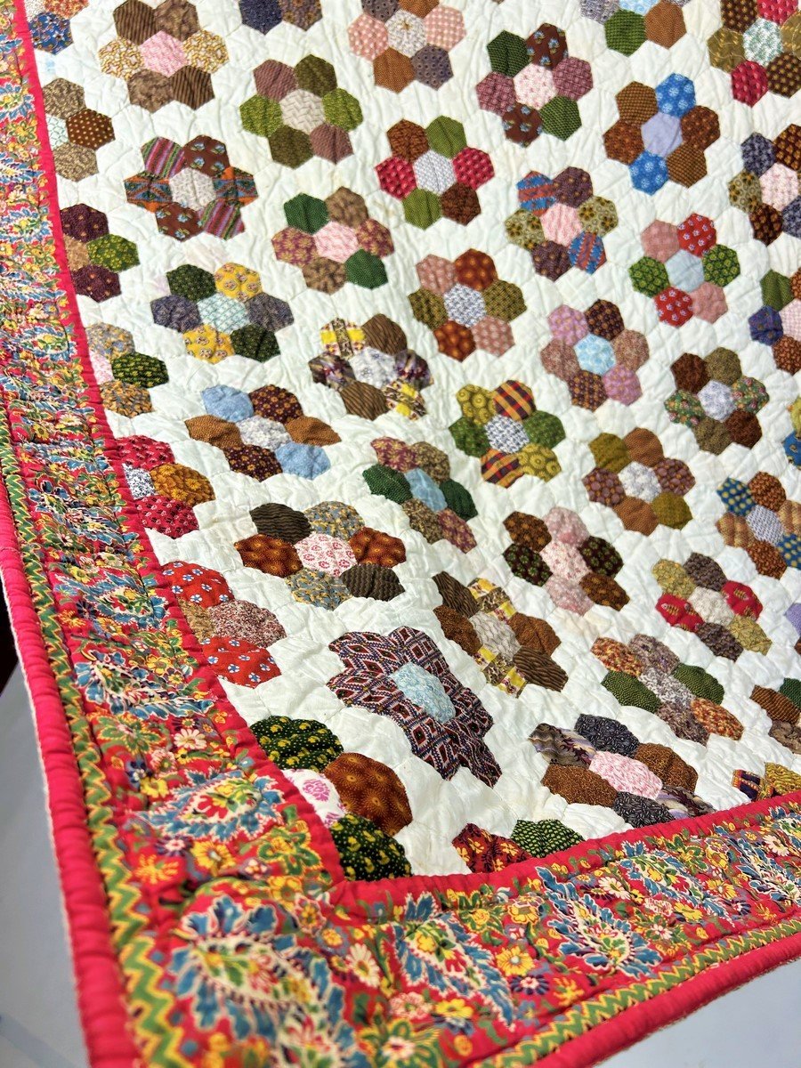 Indian Patchwork Quilt - Provence Circa 1840-1850-photo-2