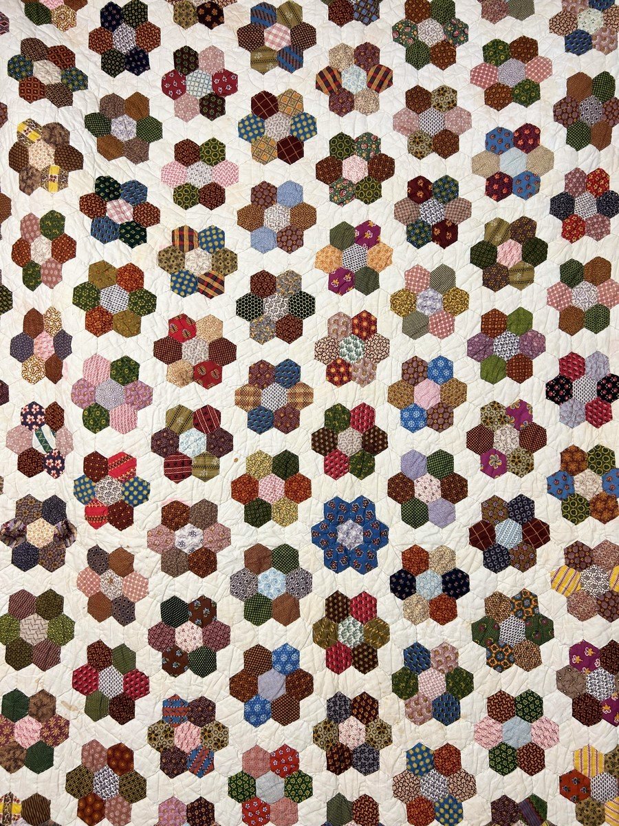 Indian Patchwork Quilt - Provence Circa 1840-1850-photo-4