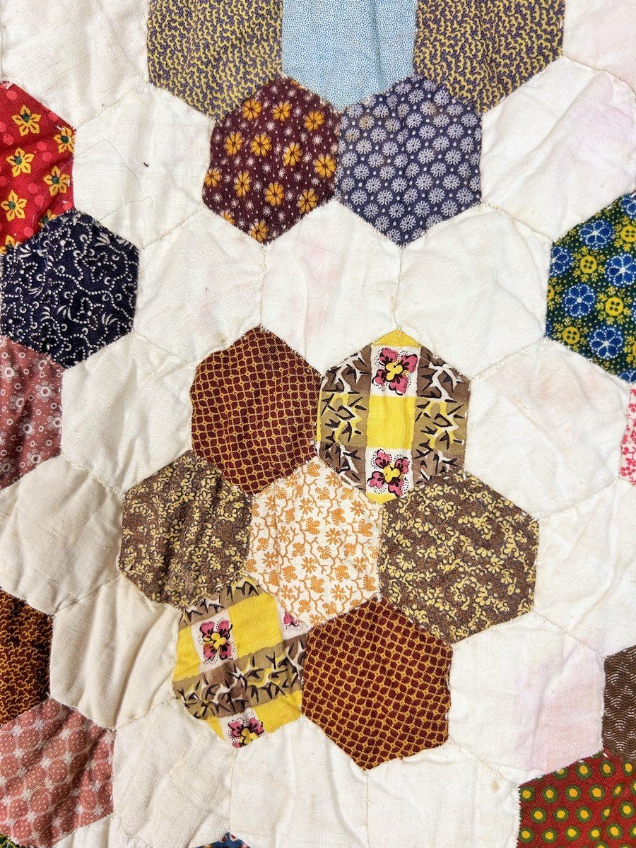 Indian Patchwork Quilt - Provence Circa 1840-1850-photo-5