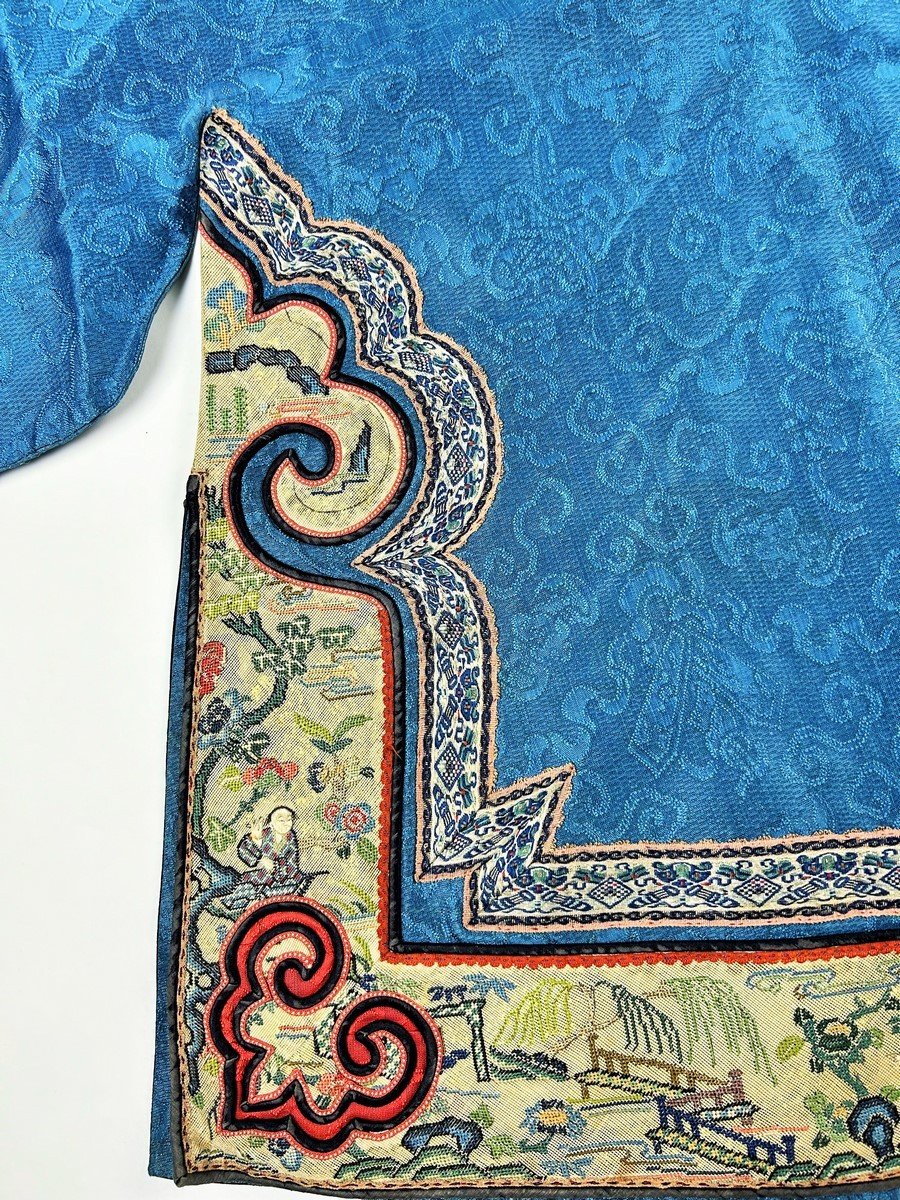 Han Woman's Ceremonial Tunic In Embroidered Silk Gauze - Qing Period China Late 19th Century-photo-5