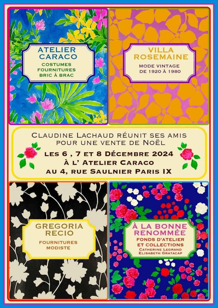 Vente De Noël à l'Atelier Caraco - Paris 6, 7 Et 8 Décembre-photo-1