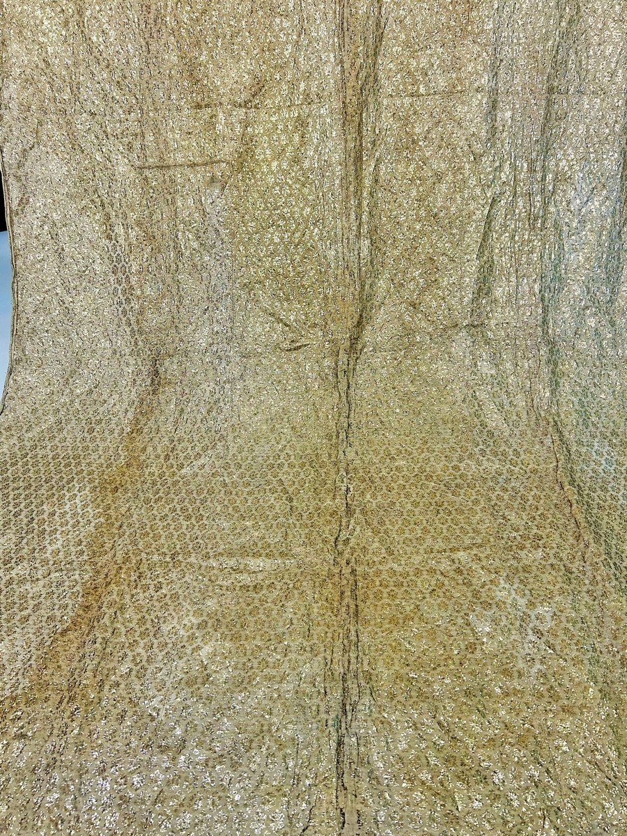 Unique Cloth Of Gold Of Broached Edged Blades - Spain Or France - 16th 17th Centuries-photo-4