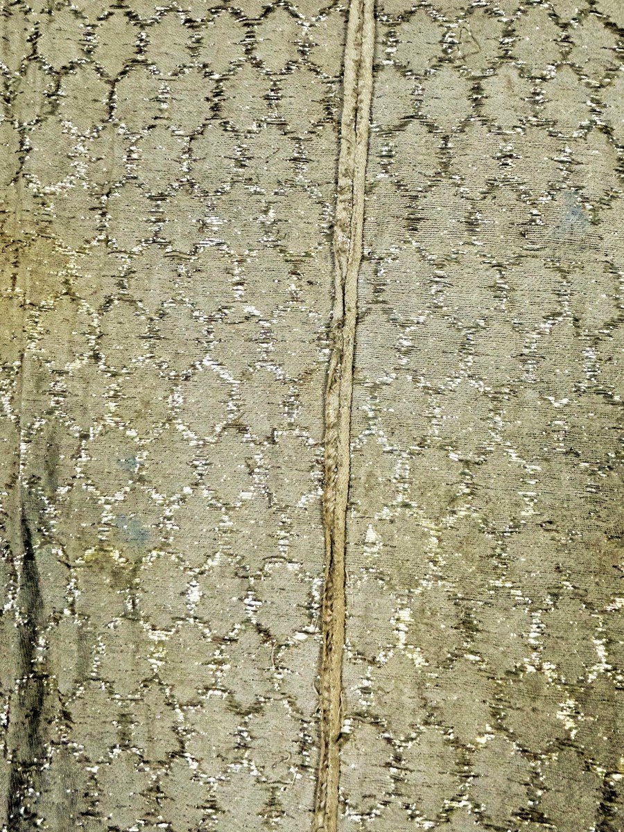 Unique Cloth Of Gold Of Broached Edged Blades - Spain Or France - 16th 17th Centuries-photo-7