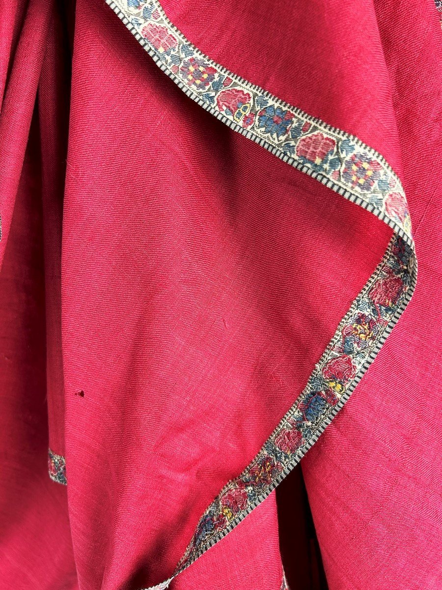 Espoliné Shawl In Indian Cashmere - Compagnie Des Indes Late 18th Century-photo-7