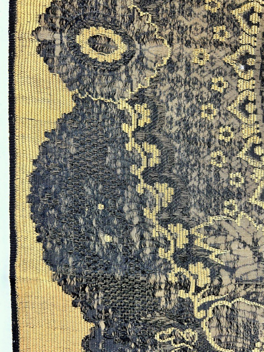 Woven Silk Fichu With Lace Decor - France Or Russia Circa 1865-photo-3