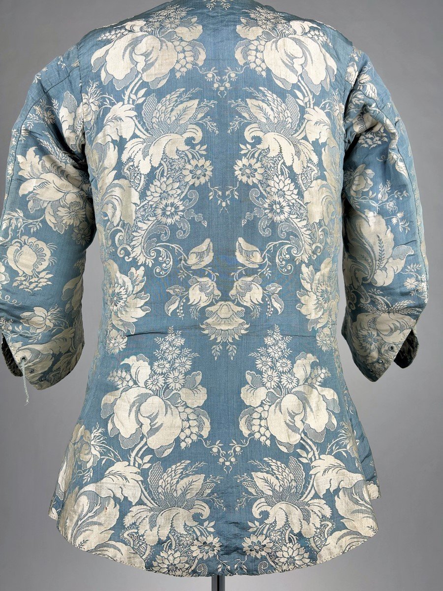 Gentleman's Jacket In Silk Lampas - Holland Circa 1730-1740-photo-4