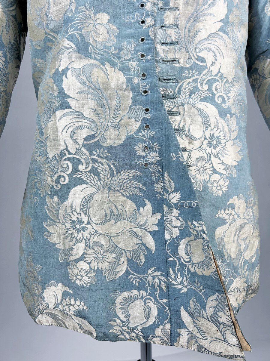 Gentleman's Jacket In Silk Lampas - Holland Circa 1730-1740-photo-7