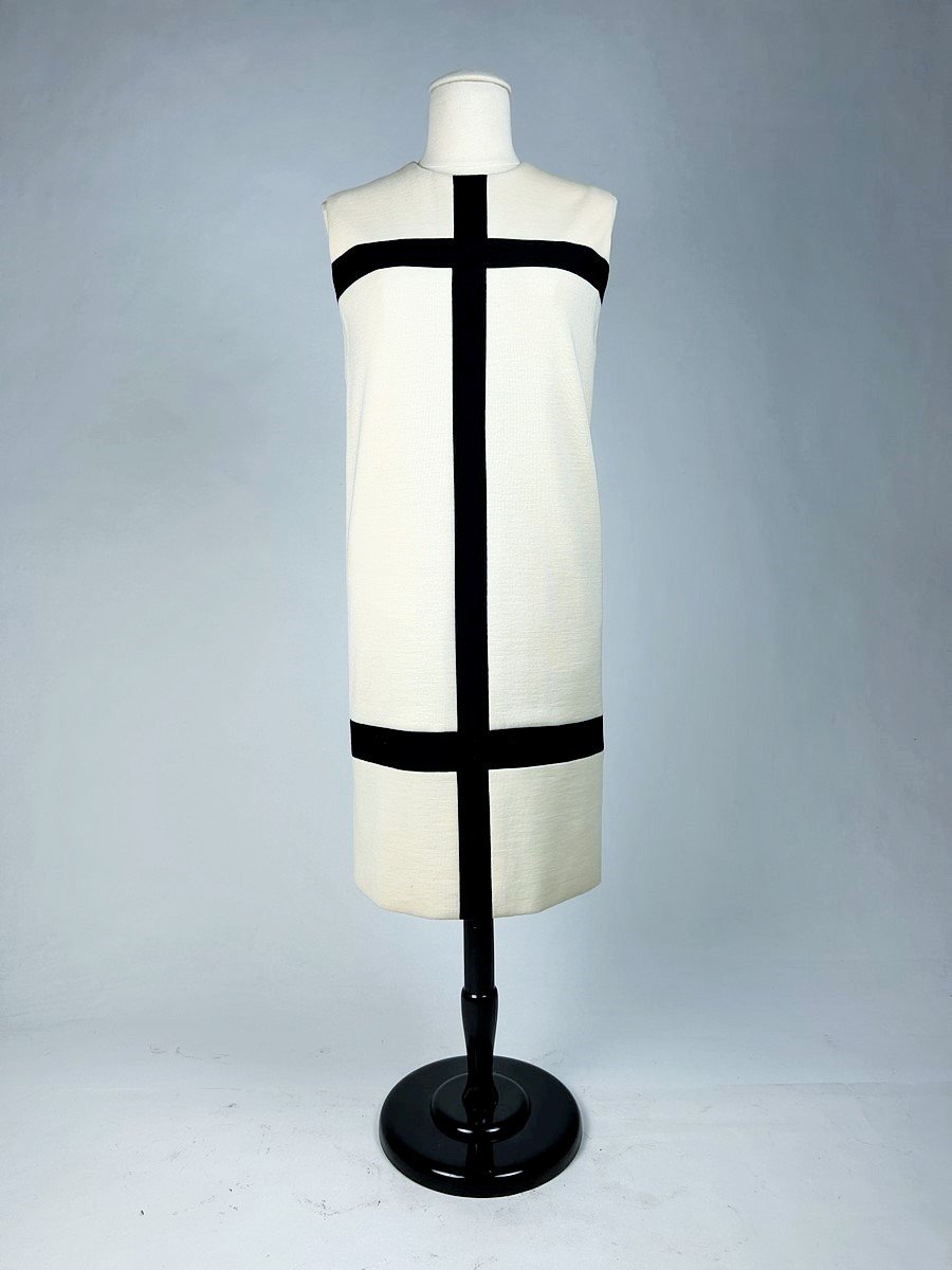 Robe De Cocktail D’yves Saint Laurent Haute Couture – Hommage à Mondrian – A H 1965-1966