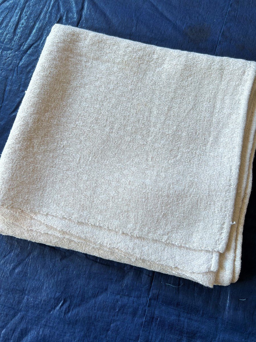 First Basin Bath Towel Signed Vj - France 18th Century-photo-2