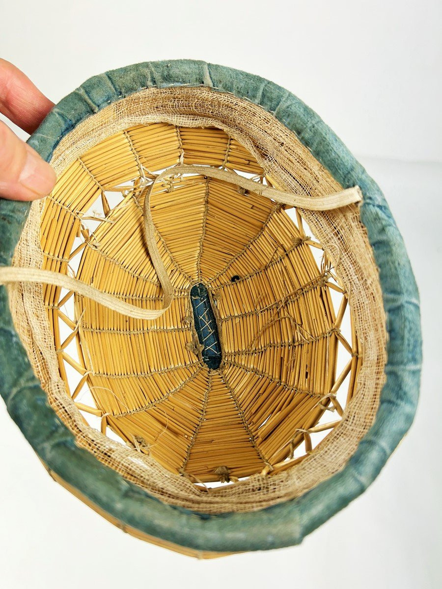 A Baby's Straw Cap - France Circa 1860-photo-3