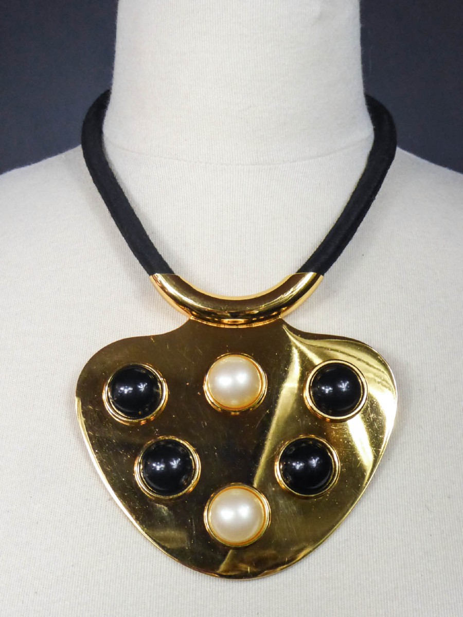  Collier Space Age Griffé Lanvin Circa 1970