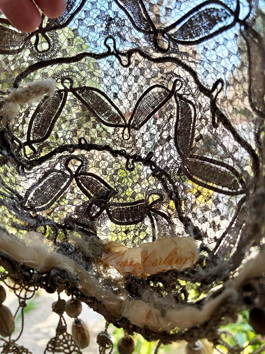 Art Deco Ball Capote In Embroidered Silver Mesh - France Circa 1925-photo-7
