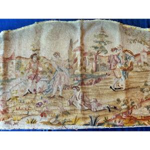 A 18th-19th Century Petit Point Tapestry - Sofa Backsplash