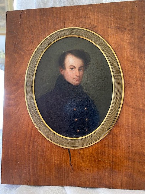 Miniature On Copper, Portrait Of A Man