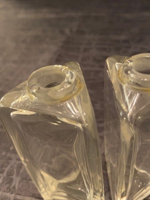 Flacons à Parfum En Duo Sous Cage en métal argenté-photo-4