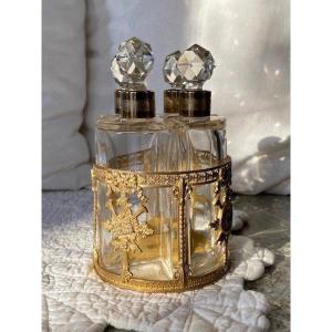Brass And Crystal Perfume Cellar