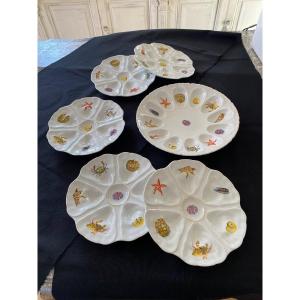 Assiettes Et Plat à Crustacées