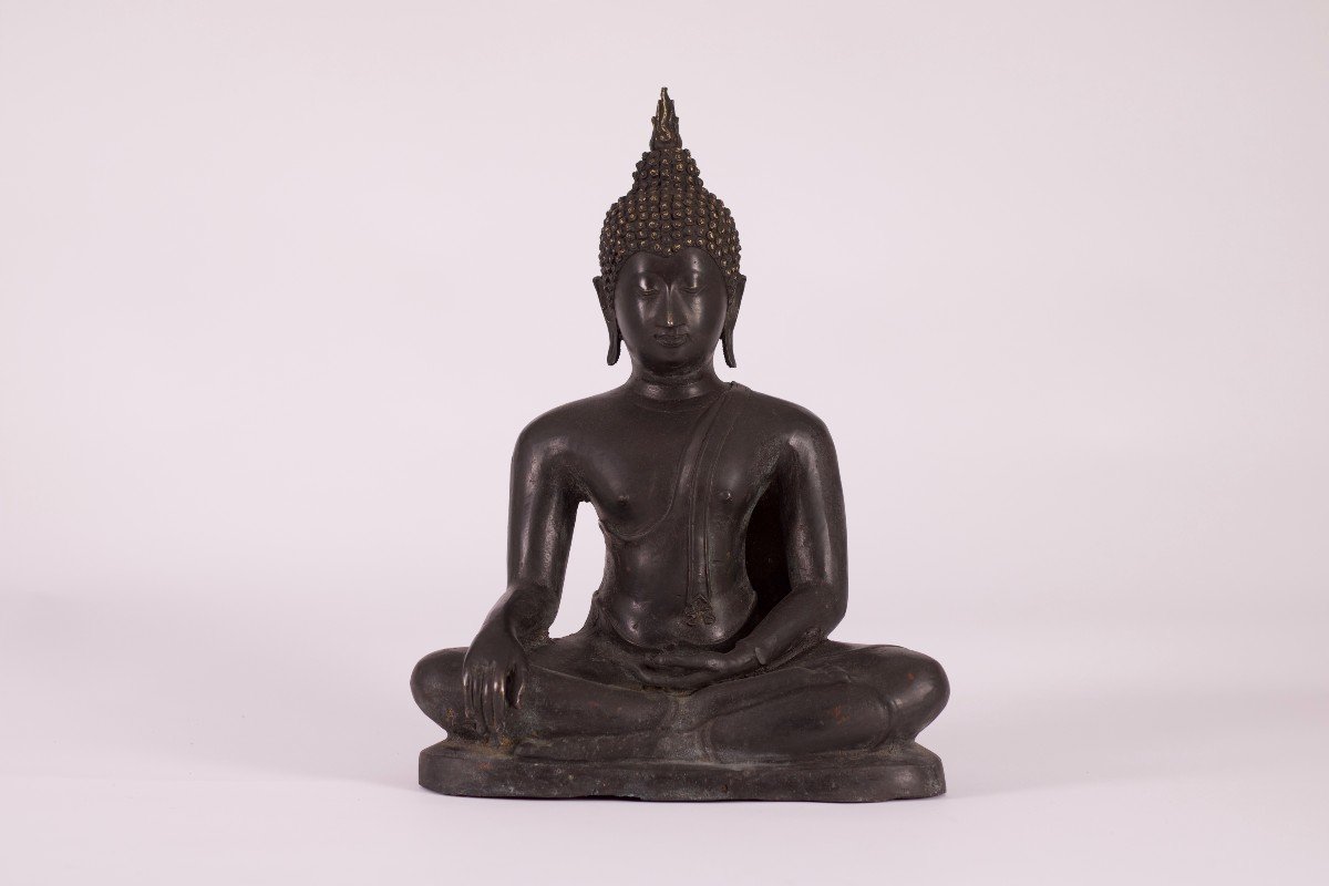 Bouddha Shakyamuni Sukhothai En Bronze