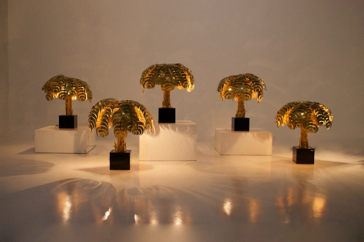 “palm Tree” Lamp Maison Jansen.-photo-7