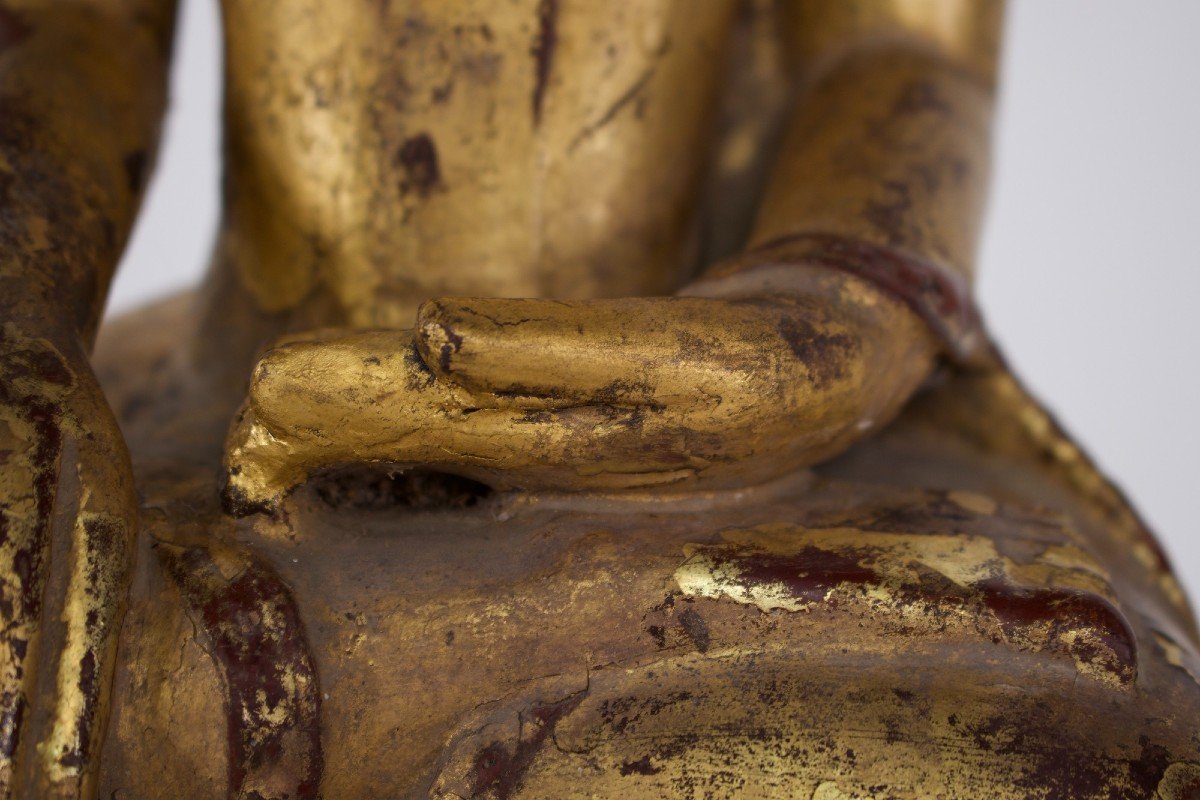 Buddha In Golden Wood, Burma.-photo-3