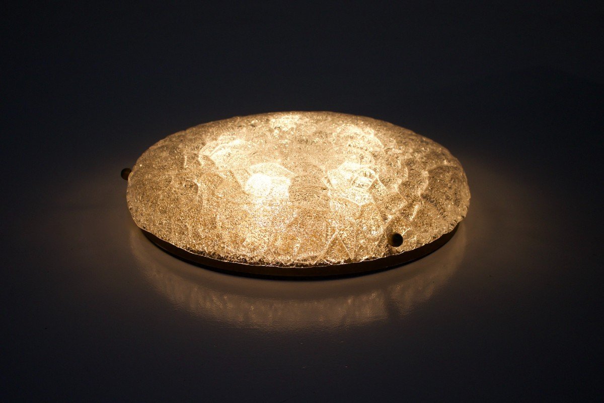 Large Round Glass Ceiling Light Kaiser-photo-2