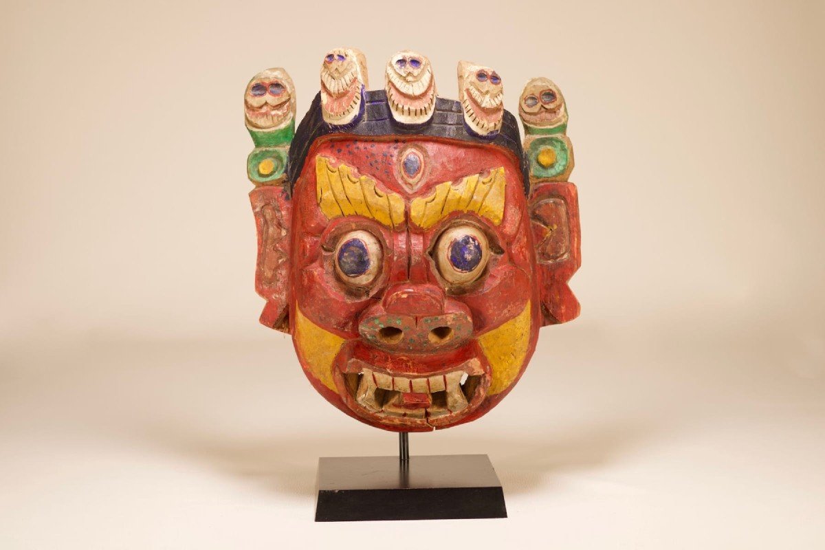 Cham Mahakala Mask Tibet / Nepal-photo-2