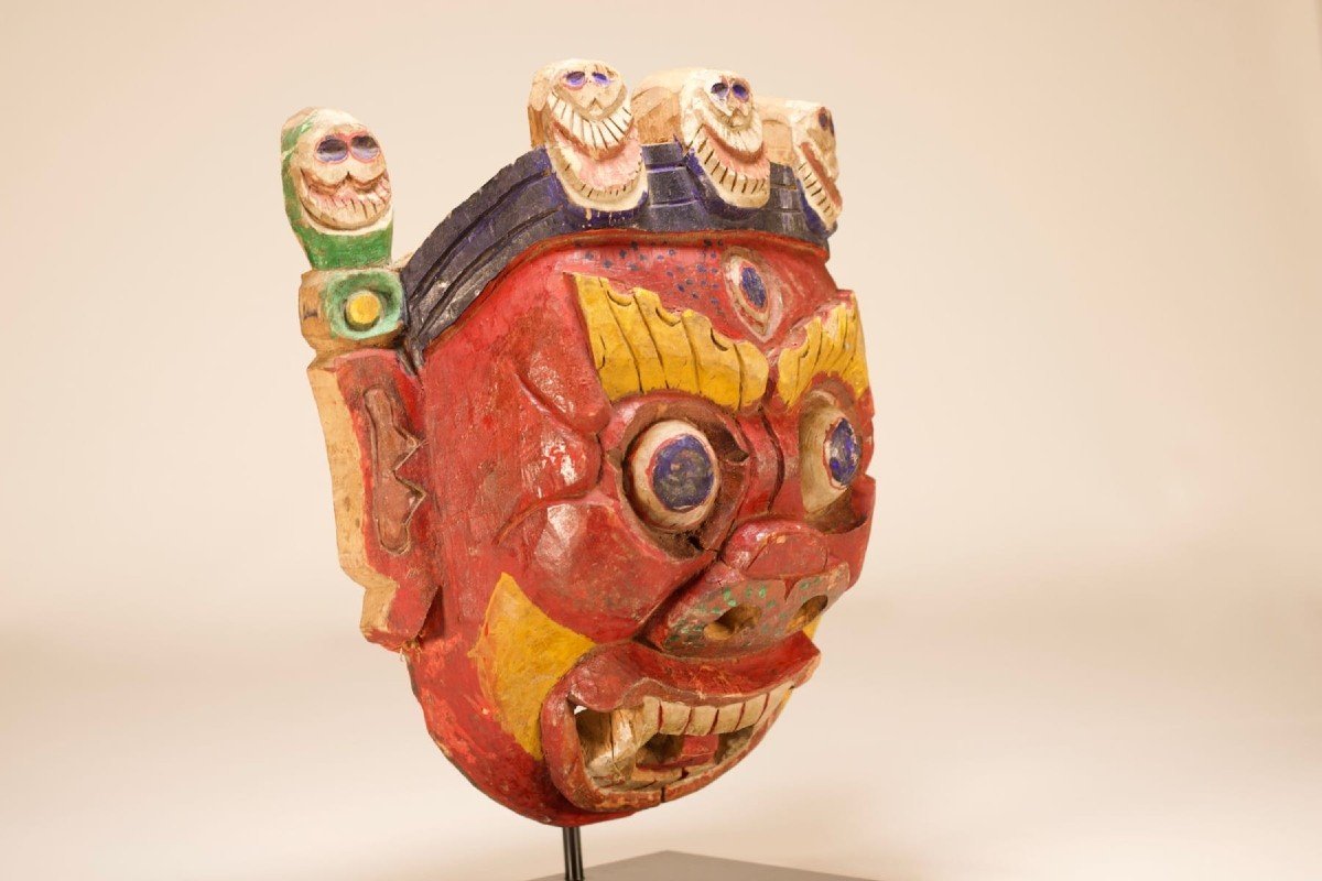 Cham Mahakala Mask Tibet / Nepal-photo-4