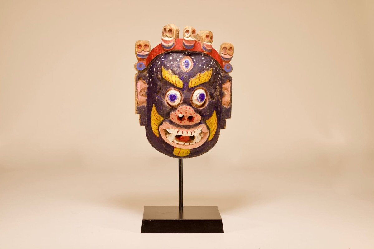 Cham Mahakala Mask Tibet / Nepal-photo-2