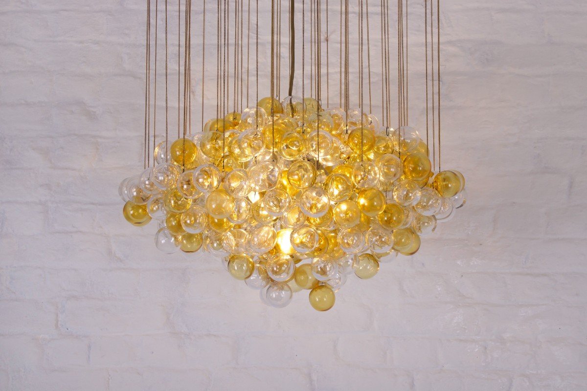 Important Cluster Chandelier In Murano-photo-2