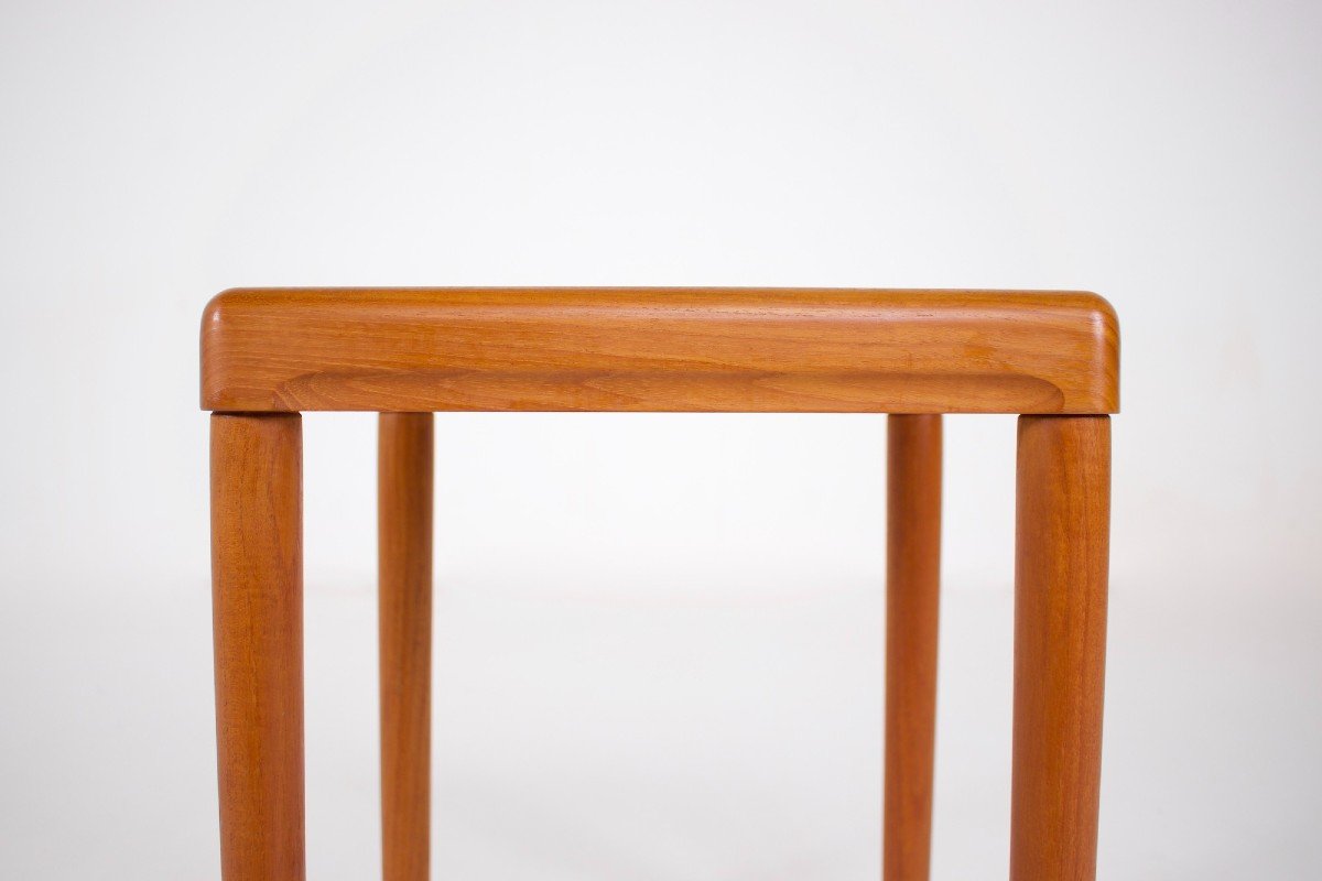 Scandinavian Teak Stool.-photo-4